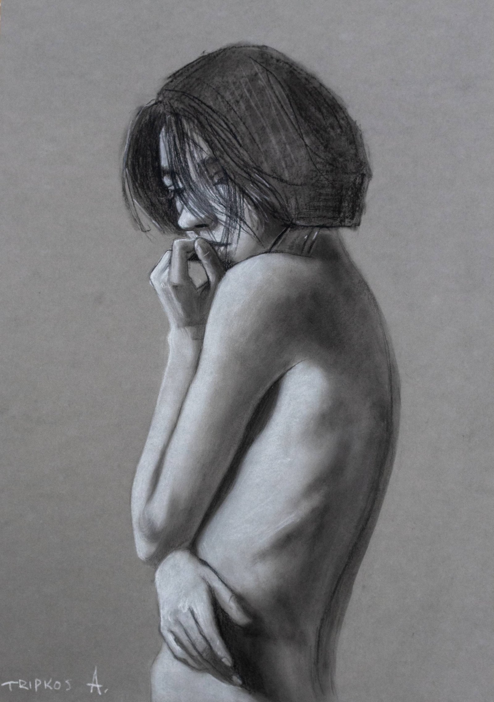Oil and ink on canvas, 40cm x 50cm