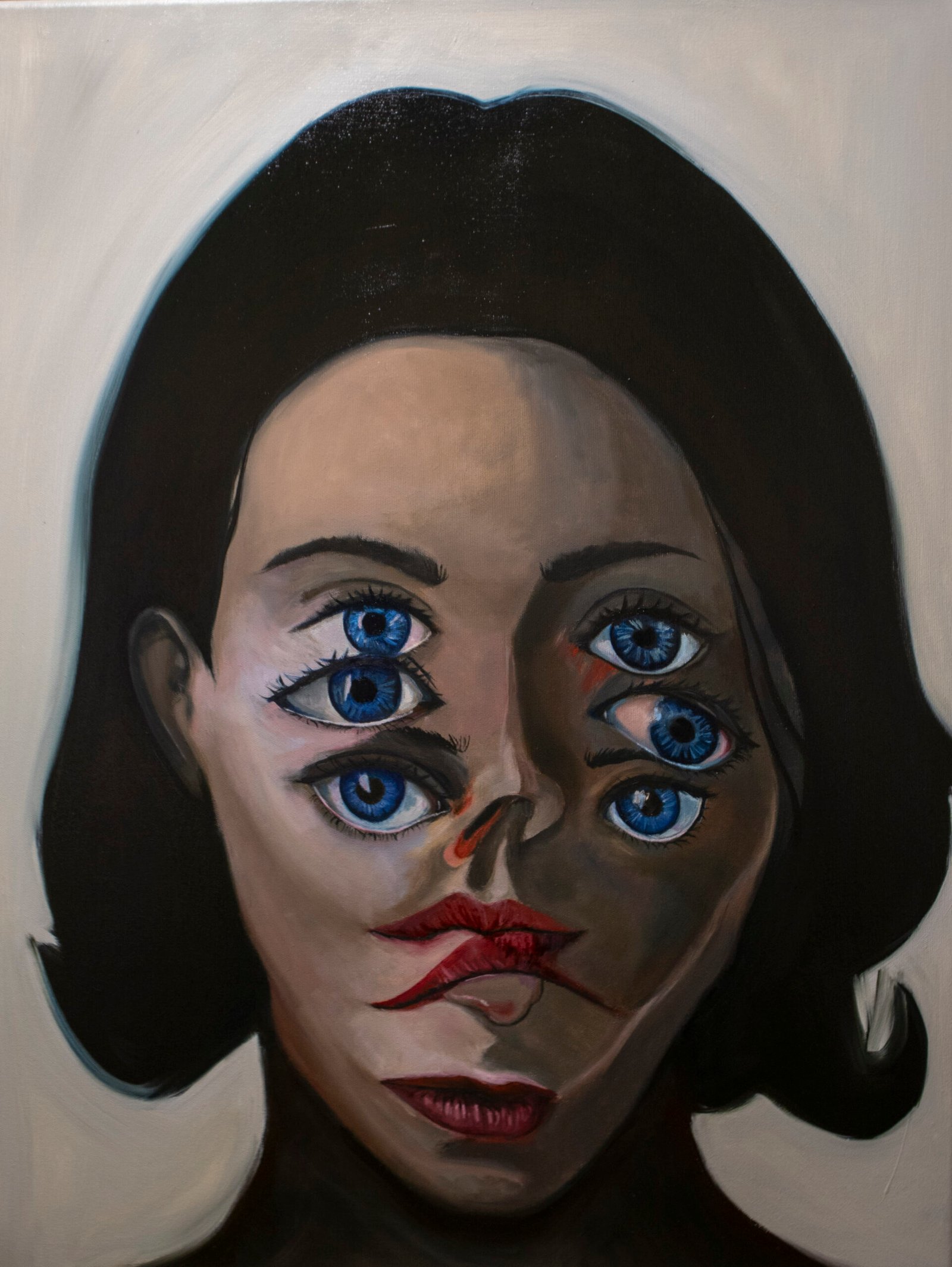 Oil and ink on canvas, 40cm x 50cm
